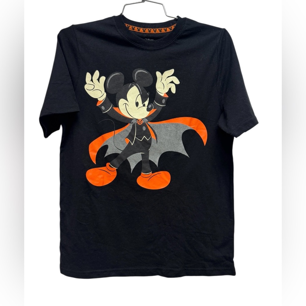 Disney Mickey Mouse Halloween Kids T-Shirt - Black and Orange Size 14/16